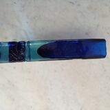 Vase en verre épais bicolore
