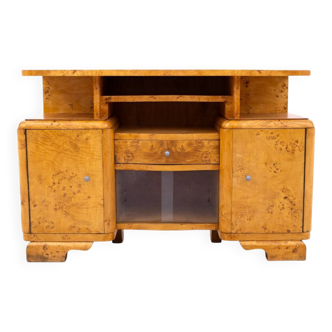 Art Deco chest of drawers, perfect for a TV, Poland, mid-20th century.
