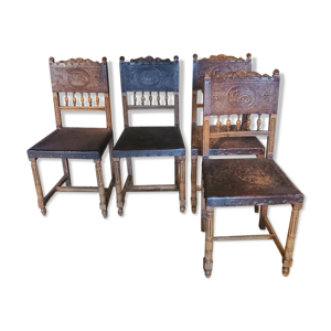 Lot de chaises bretonnes