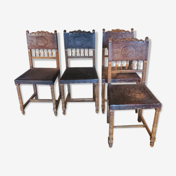 Set of Breton chairs