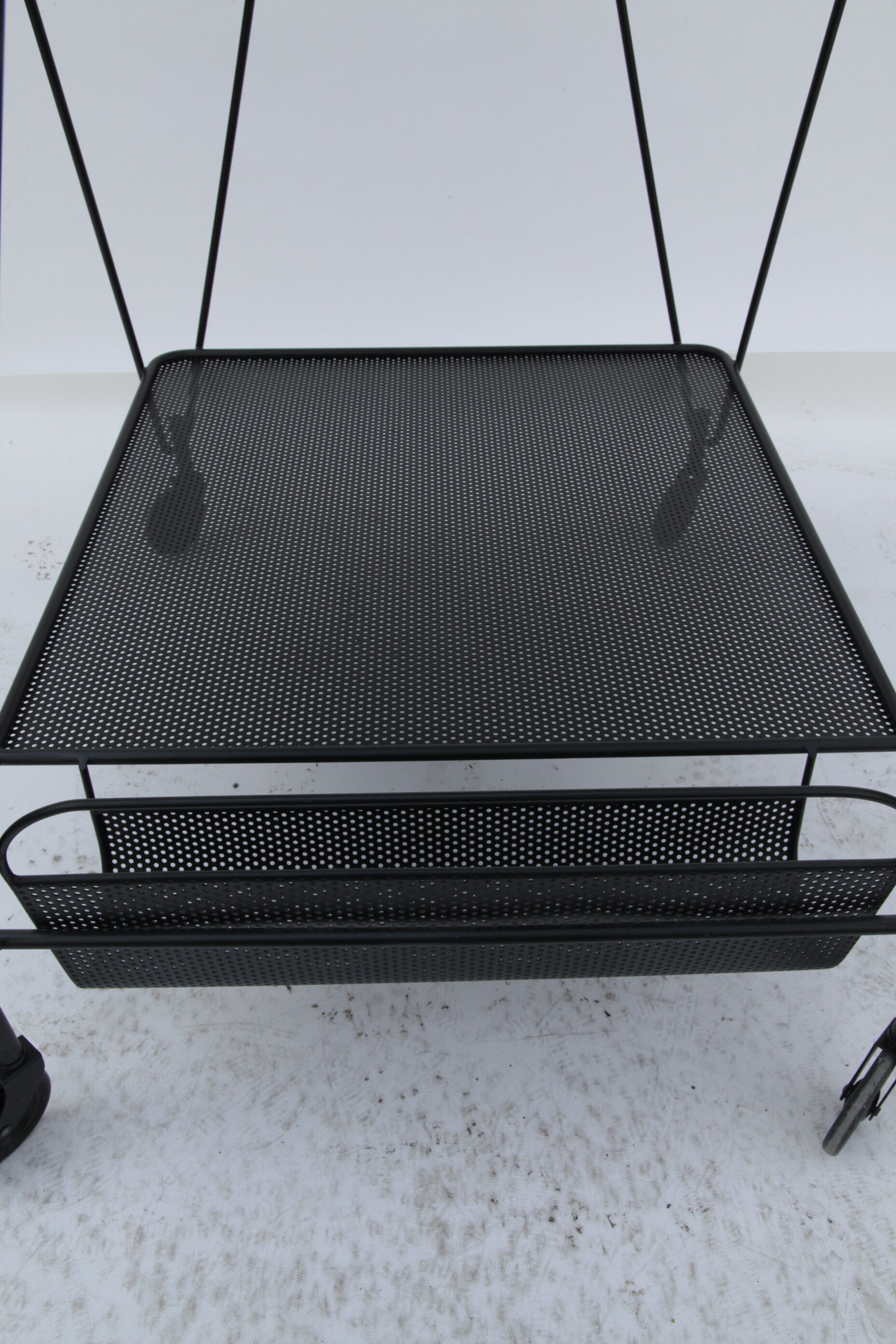 Perforated metal rolling table