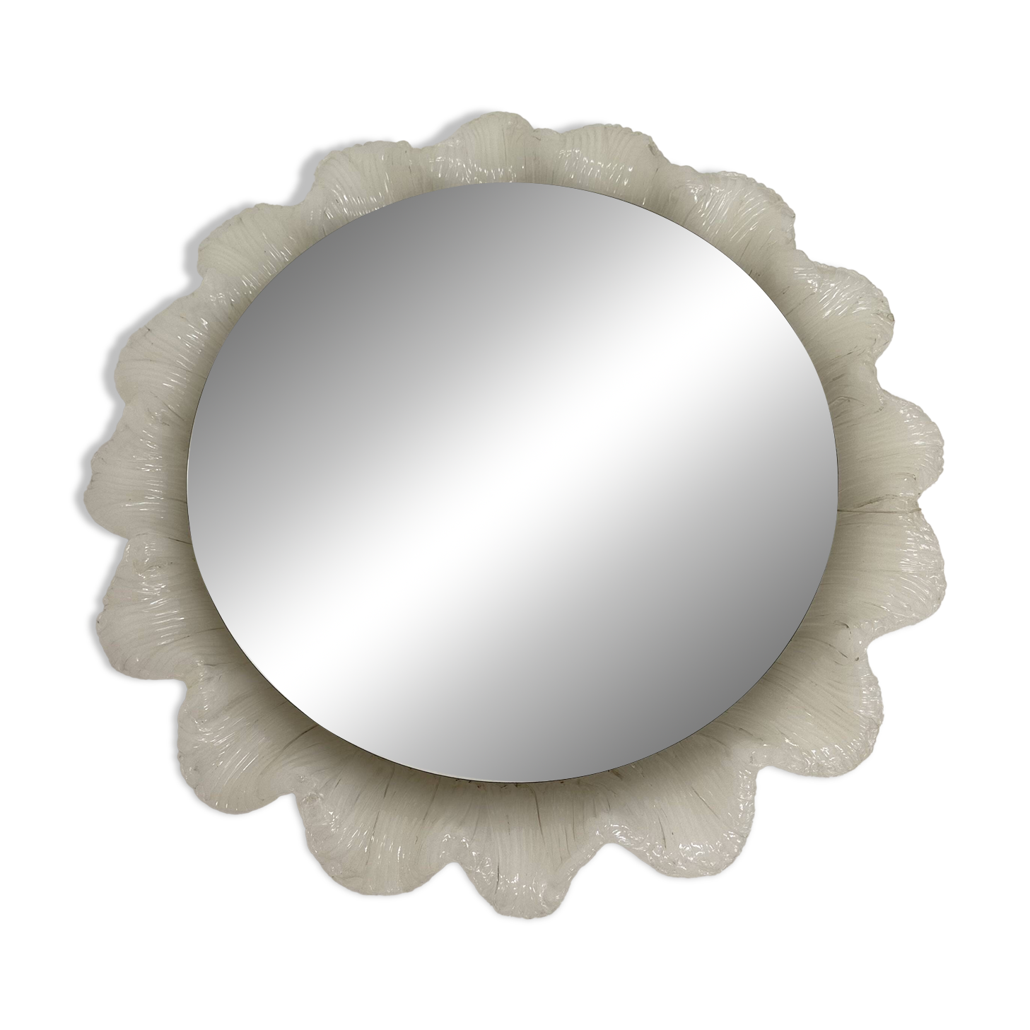 Vintage Lucite wall mirror with backlight , 1970’s , Germany