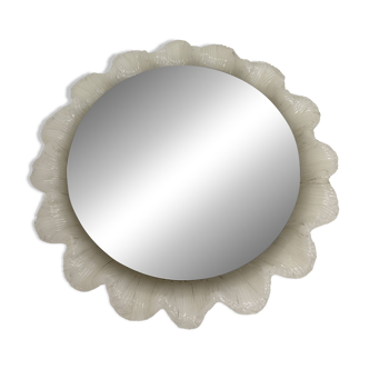 Vintage Lucite wall mirror with backlight , 1970’s , Germany