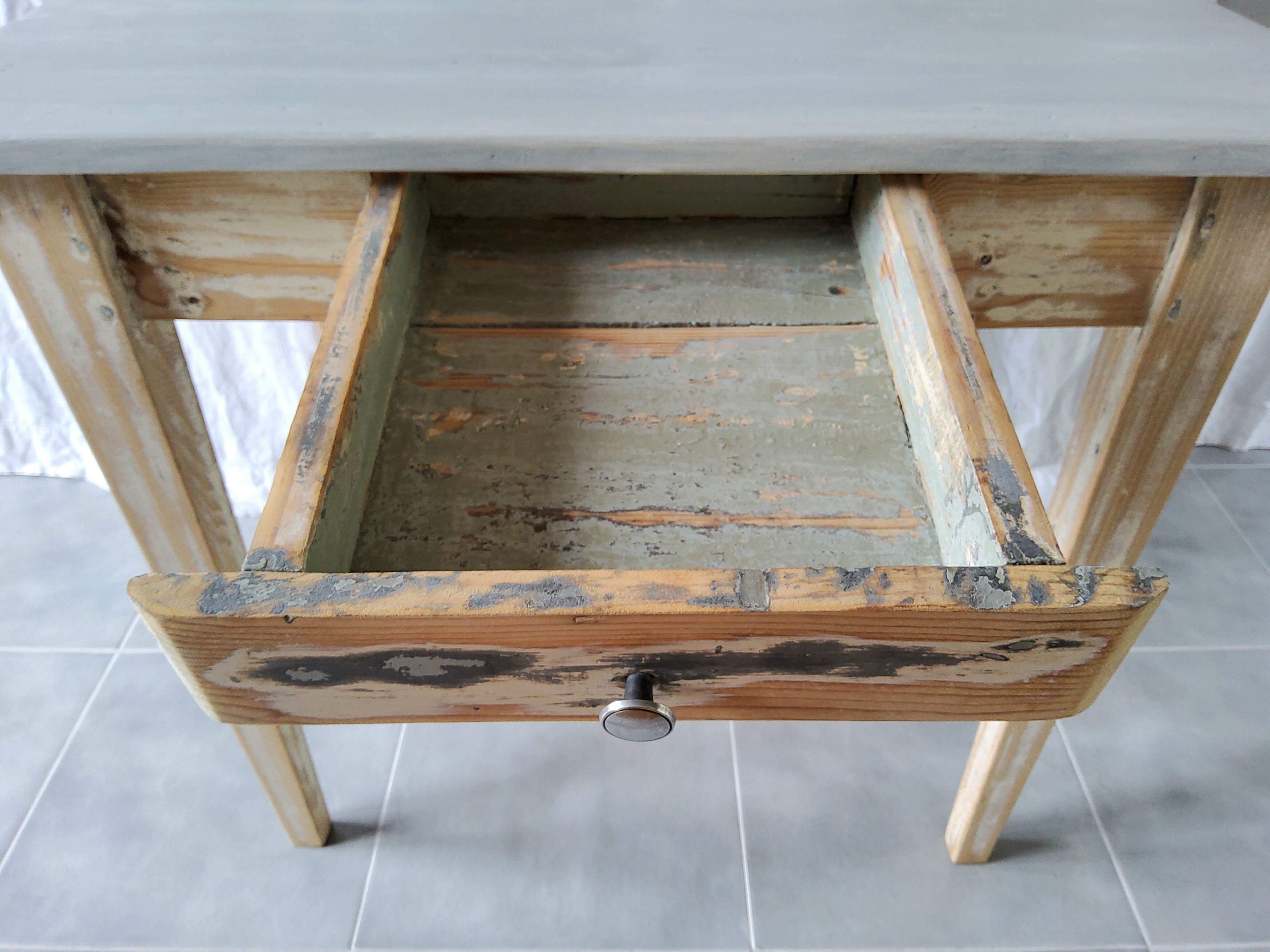 Weathered farmhouse table