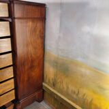 Chiffonnier grande commode en acajou époque xixème