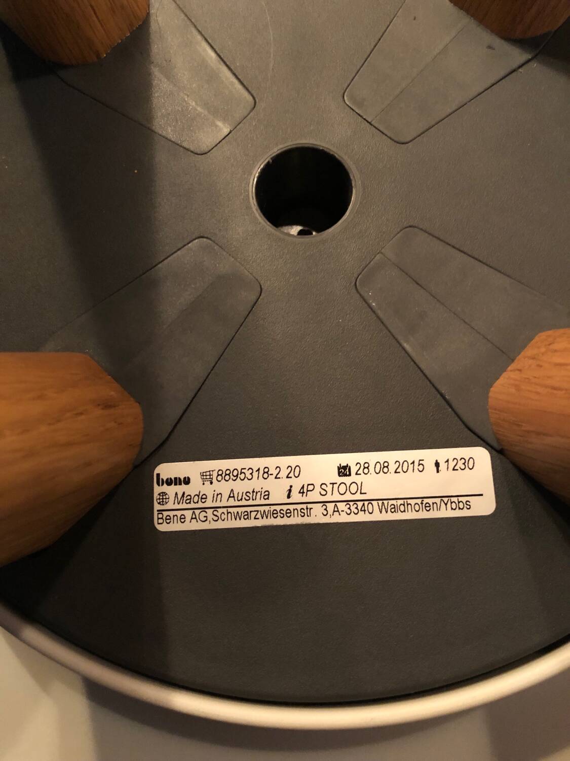 BONO designer swivel stool, Austria