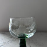 Service de 5 verres Roemer gravés 