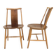 Set de 2 chaises en teck, Jan Hallberg, Edsbyverken, Suède, 1960