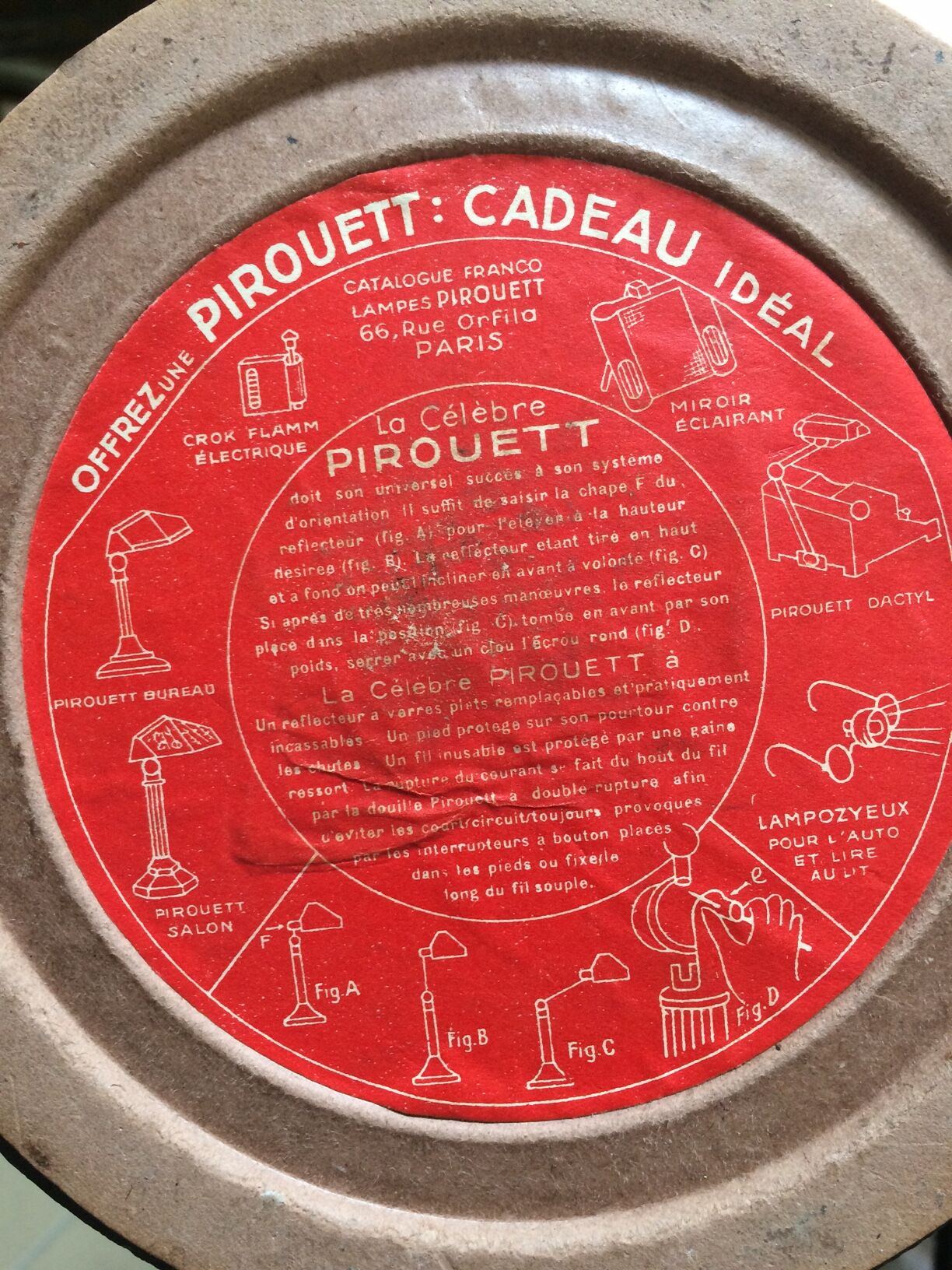 Pirouett Art Deco Lamp 1930