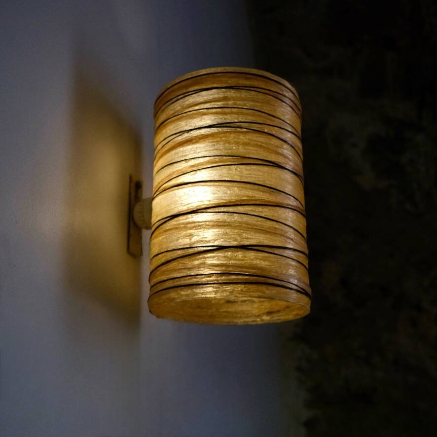 Resin and rope wall light by Accolay, France, 1970s