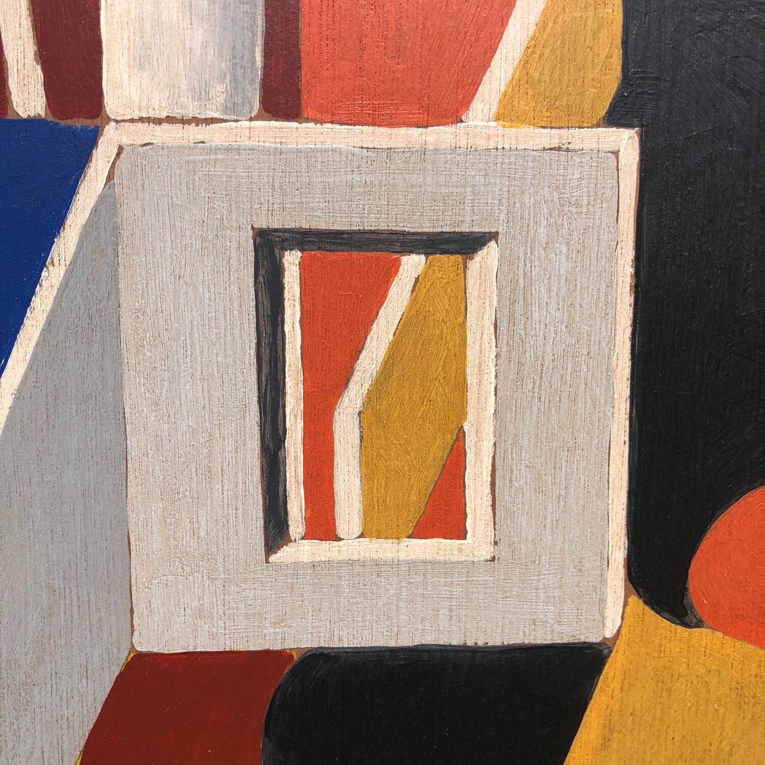 Abstract painting on panel