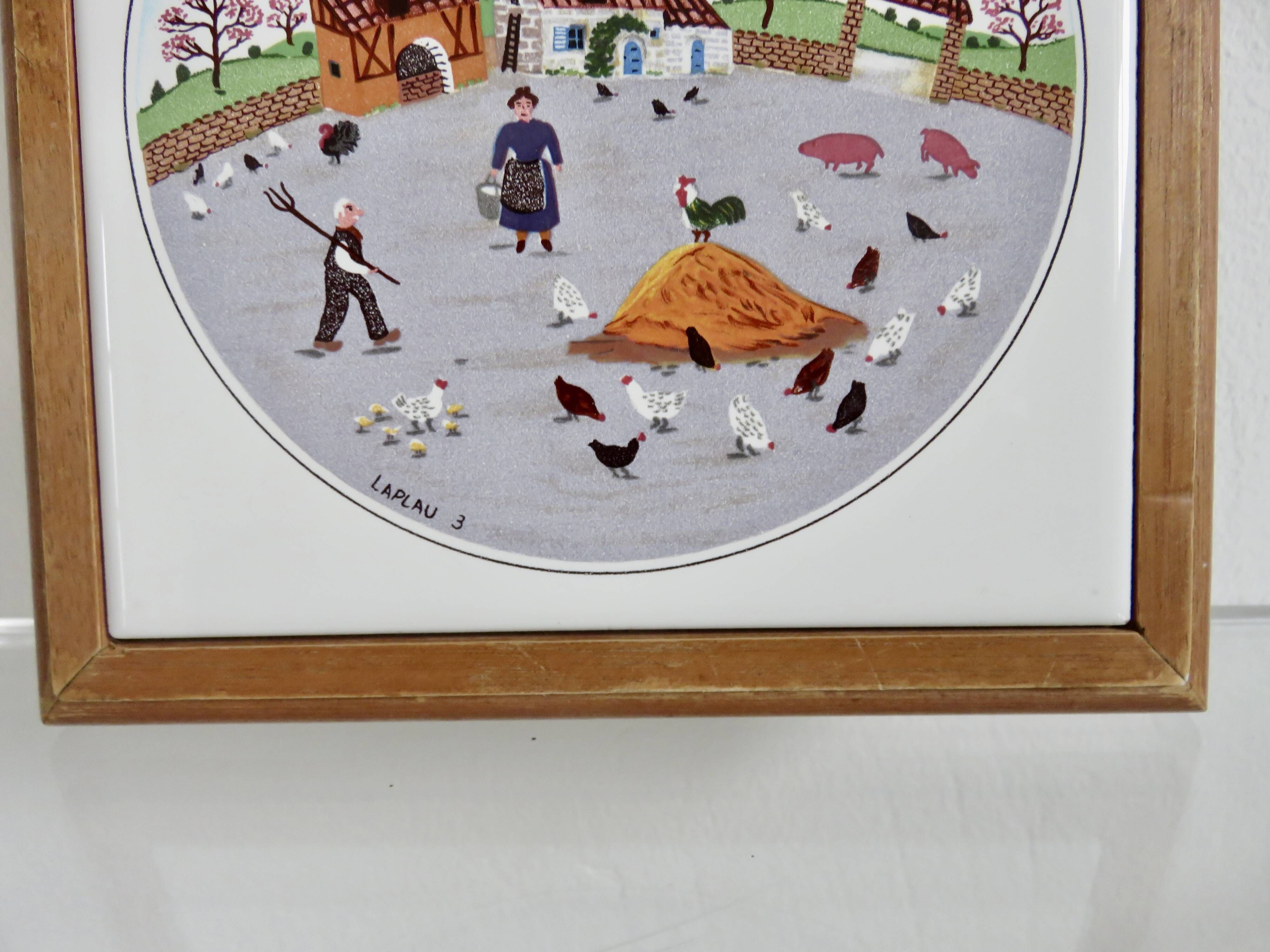 Villeroy & Boch set of 3 trivets, design by Gerard Laplau, 1980