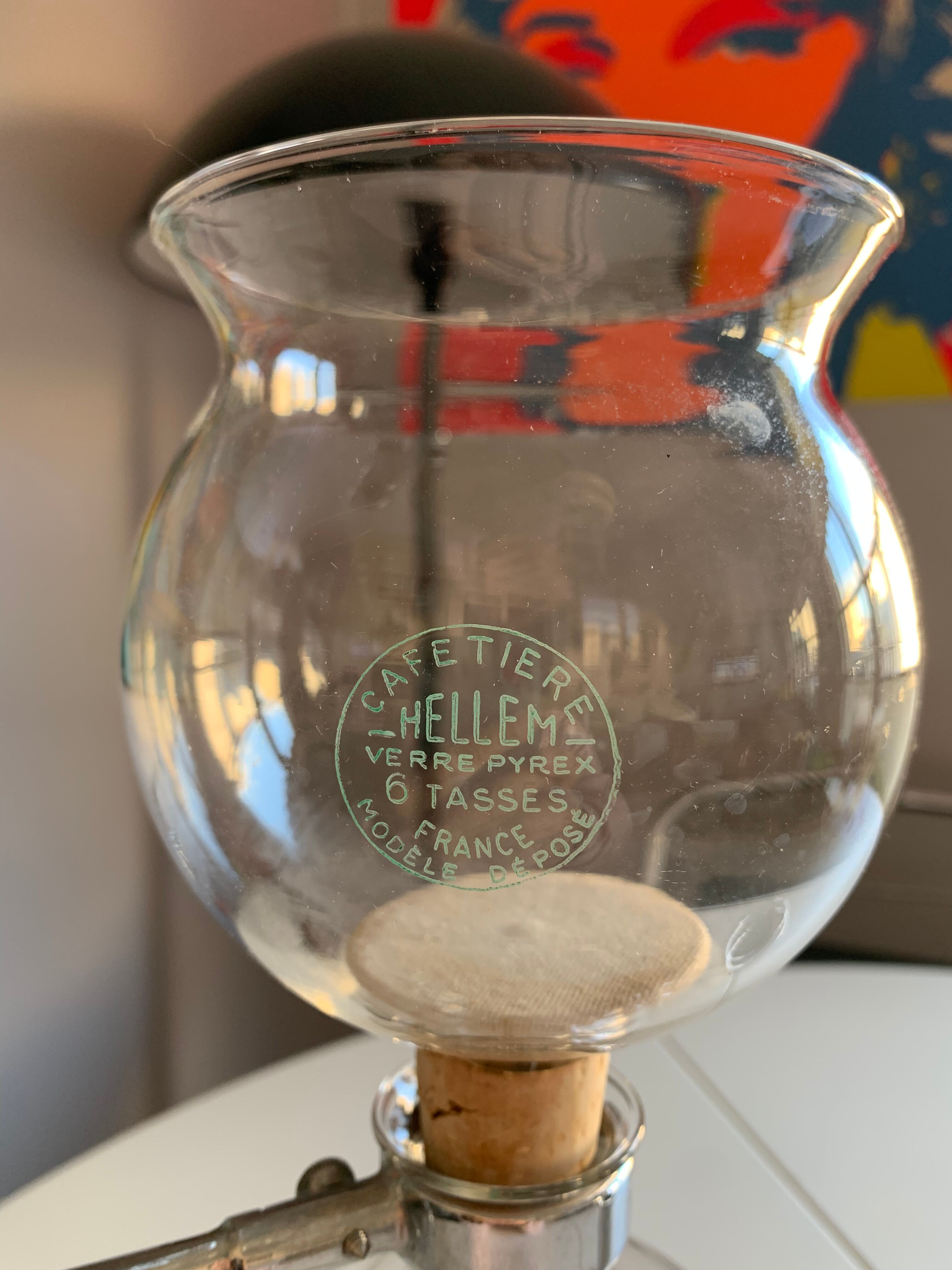 Old vintage depression coffee maker Hellem cona