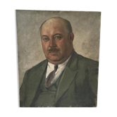 Portrait à l'huile ancien