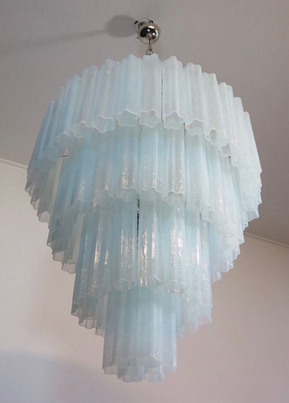 Large Murano 70s chandelier