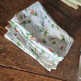 Floral cotton tablecloth