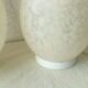 Pair of marble glass egg lamps