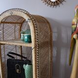 Vintage Emmanuelle rattan shelf