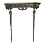 Console en marbre et métal ciselé