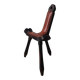 Brutalist style tripod accent chair from the 50s