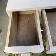 Bureau enfant rose poudré vintage