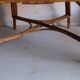Fauteuil ancien en rotin bicolore