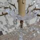 Lustre en bronze et cristal