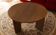 Table Ronde en plaquage Chêne foncé