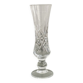 Cut crystal single-stem vase