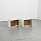 Pair of bedside tables by Pierre Guariche, circa 1968