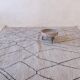 Tapis Beni Ouarain Gris et Noir - 281 x 274 cm