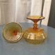 Amber glass candy or standing cup