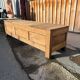 Antique solid wood storage bench – (sanded and ready to be treated)