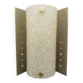 Vintage wall lamp, 60's perspex and metal