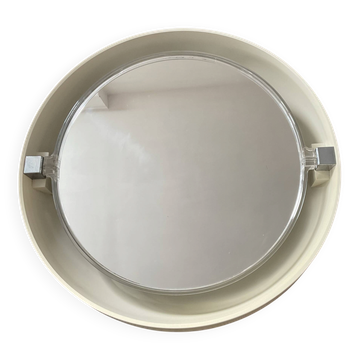 Vintage illuminated mirror Allibert from the 1970s.