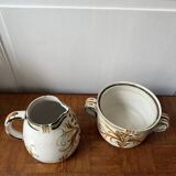 Keraluc Quimper plant pot and pitcher set