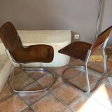 Pair of cidue chairs model c2 1970
