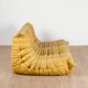 Togo gold leather sofa by Michel Ducaroy for Ligne Roset 1973