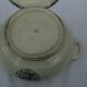 Ancienne soupière légumier faïence kg lunéville - monogramme p et décor rinceaux