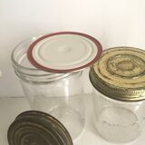 Two Jars Weiss glass and metal lid