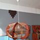 Vintage ceiling light from the 70s, Scandinavian style