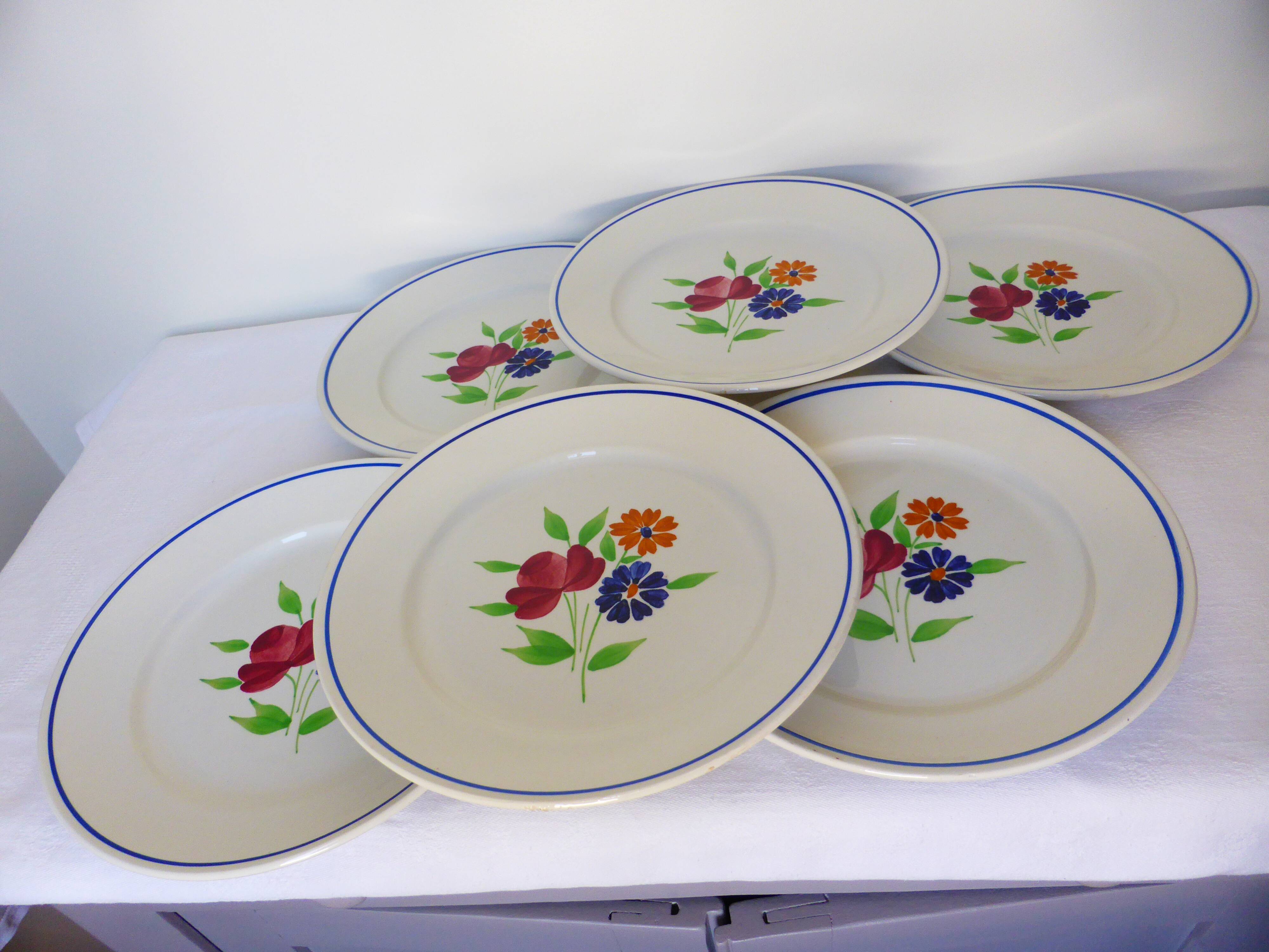 6 flat plates from the Badonviller factory 210336