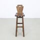 4x Brutalist Barstool by De Puydt, 1970s