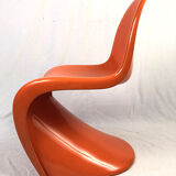 Panton Chair by Verner Panton 1972 orange color