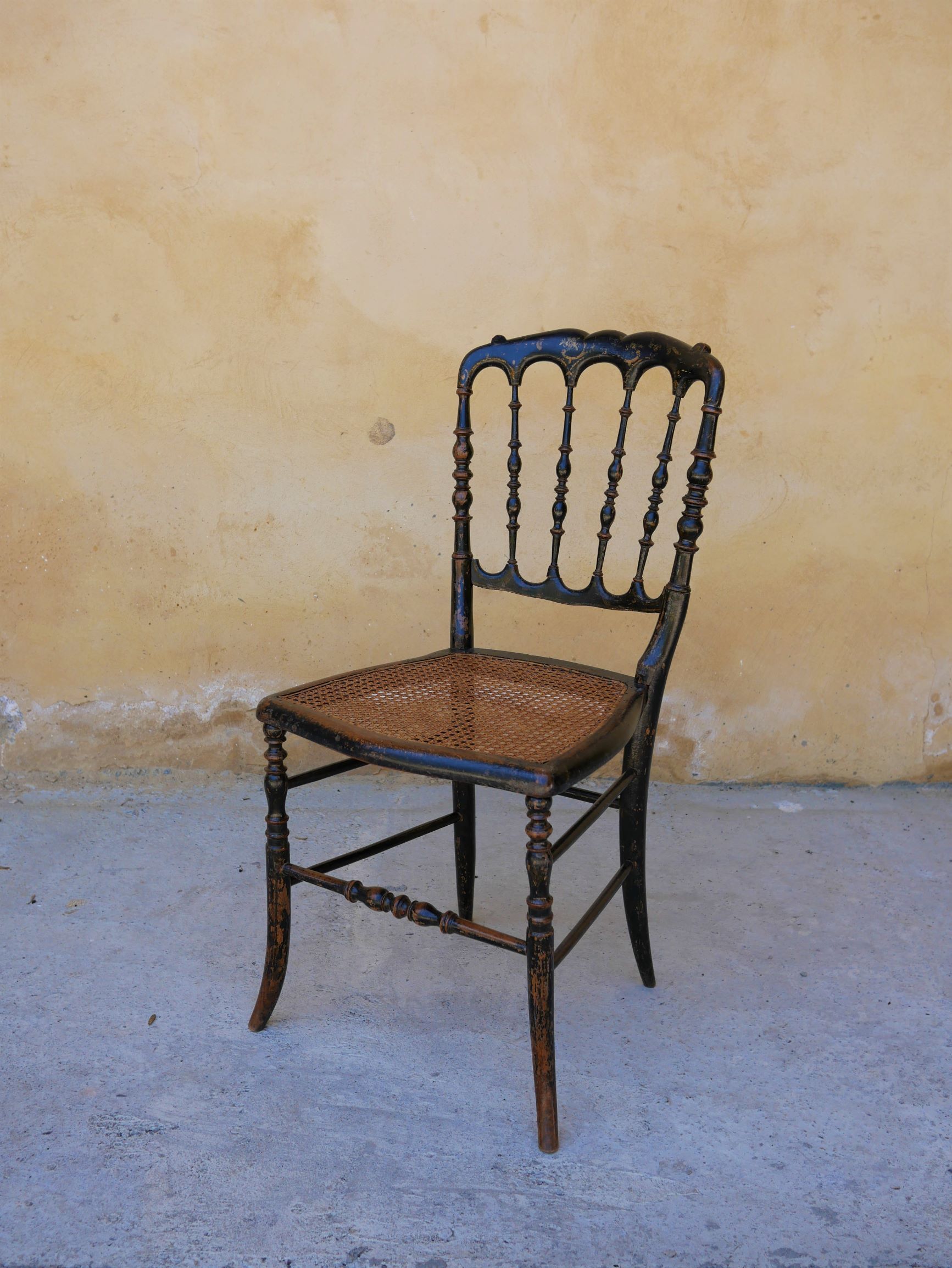Napoleon III Chair in wood and cannage, twenties