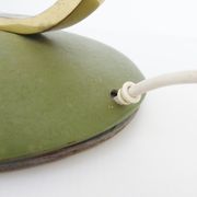 Important khaki saucer 1950 vintage 50's rockabilly desk lamp desk lamp