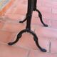 Round table marble and foot vintage cast iron