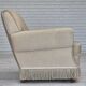 1970s, Danish vintage chair, furniture velour, ash wood, original condition.