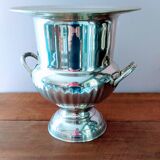 Silver metal champagne bucket