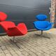 2x Artifort Pierre Paulin Big Tulip 1st edition terug in Nieuwstaat!!
